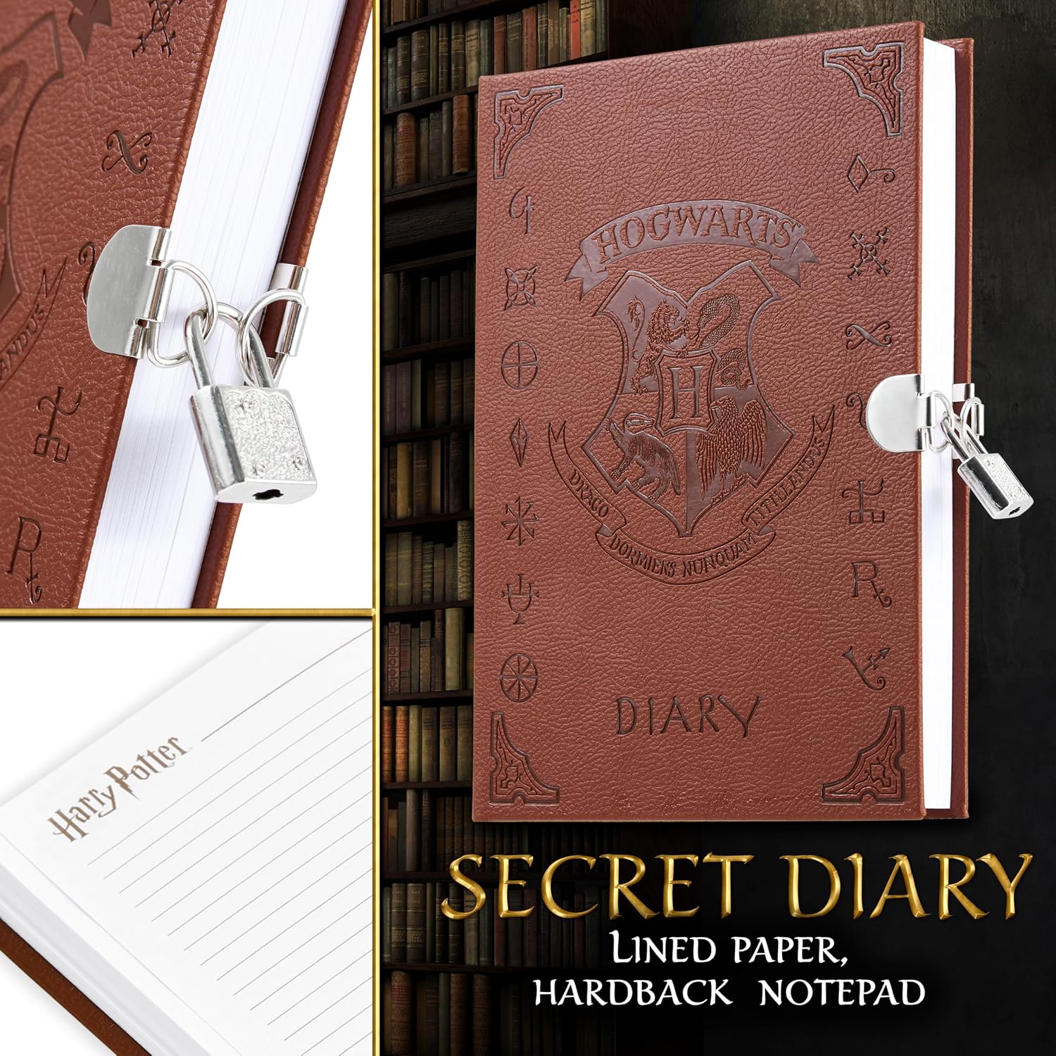 Detalle de Harry Potter Lockable Diary UV Invisible Ink Pen ✍