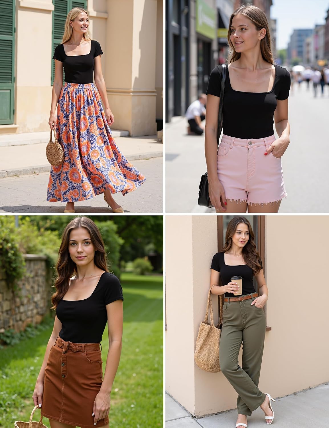 Thumbnail 3 de Aottori Camiseta Básica Mujer Verano