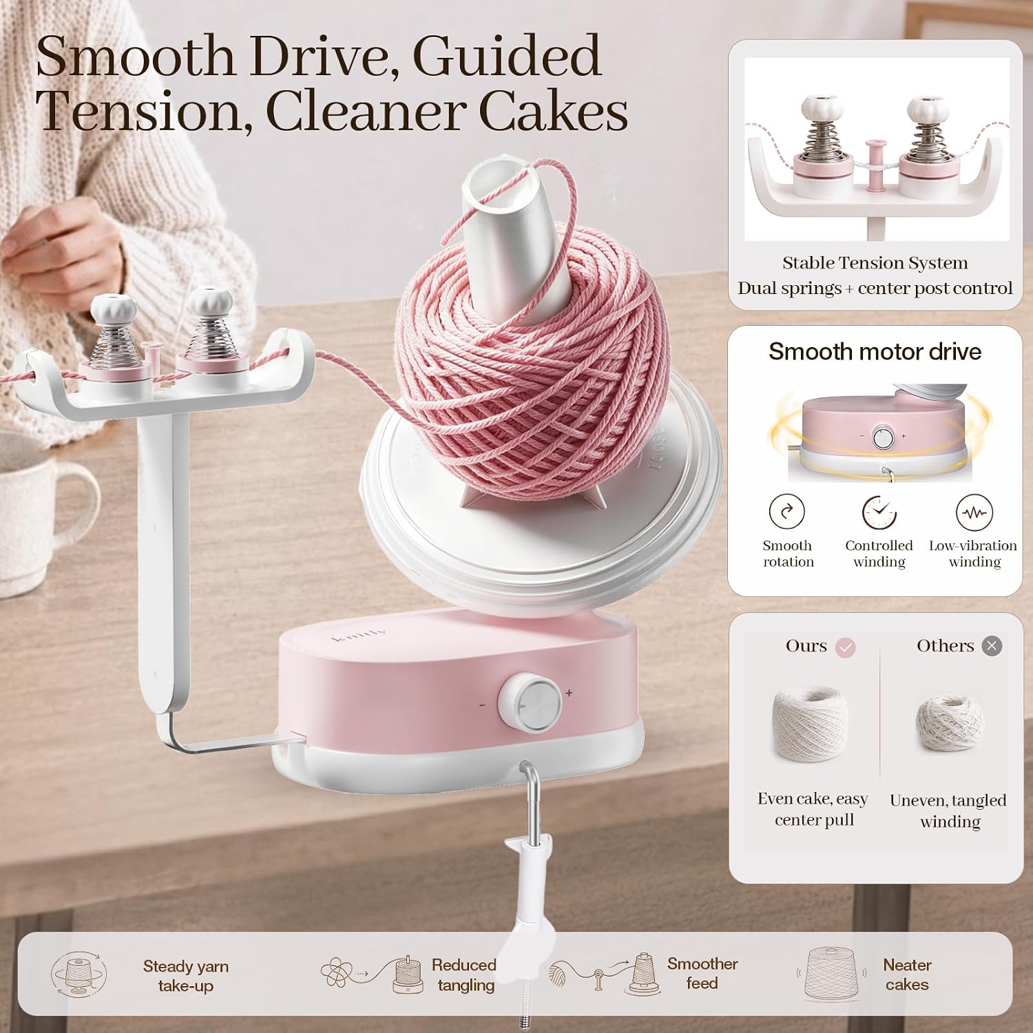Thumbnail 2 de Knitly Electric Yarn Winder, 12 oz