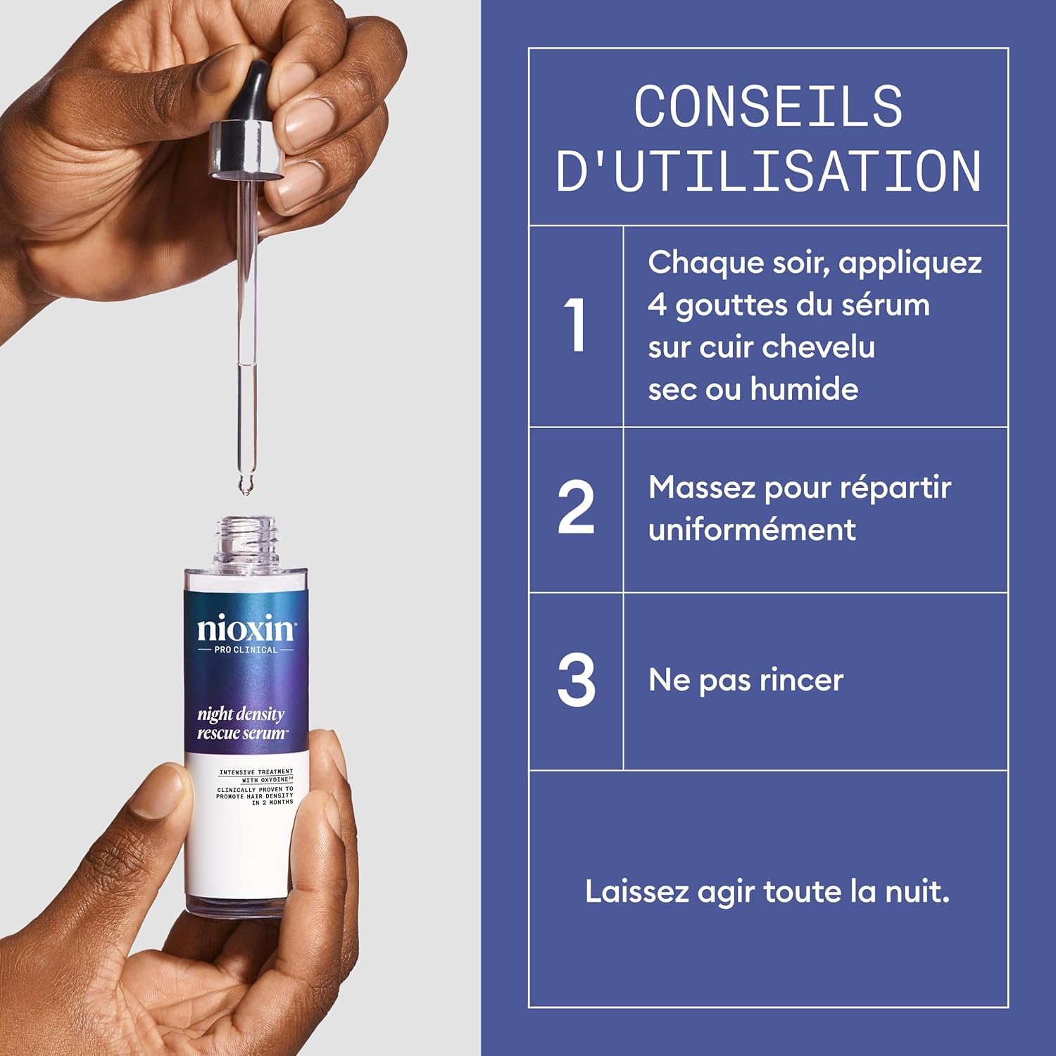 Thumbnail 4 de NIOXIN Night Density Rescue Serum 70 ml – Sérum de nuit épaississant au gingembre et à la caféine