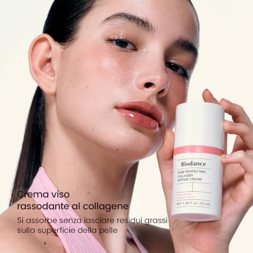 Detalle de BIODANCE Crema Viso ai Peptidi di Collagene – Idratante e Perfezionatrice Porí, 50ml