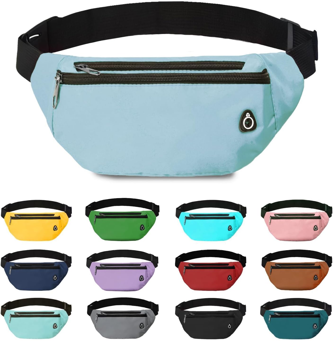 Detalle 2 de Rosoz Bauchtasche – Unisex Hüfttasche für Outdoor, Reise und Alltag