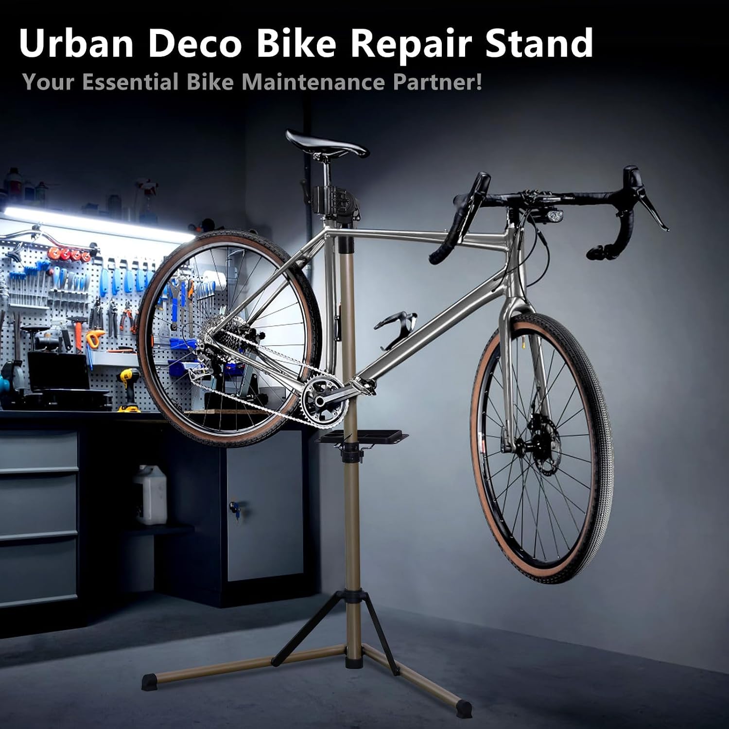 Detalle 2 de Urban Deco fietsreparatiestandaard van aluminium met verstelbare hoogte