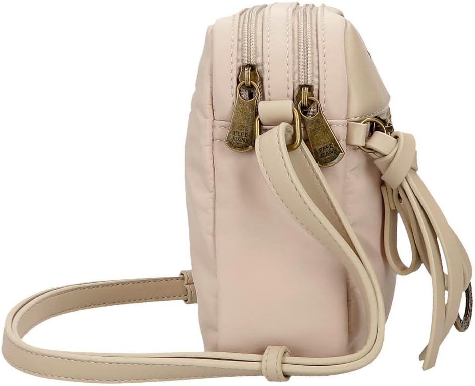 Thumbnail 1 de Pepe Jeans Morgan tracolla da donna in similpelle beige, nera e verde (Joumma Bags)