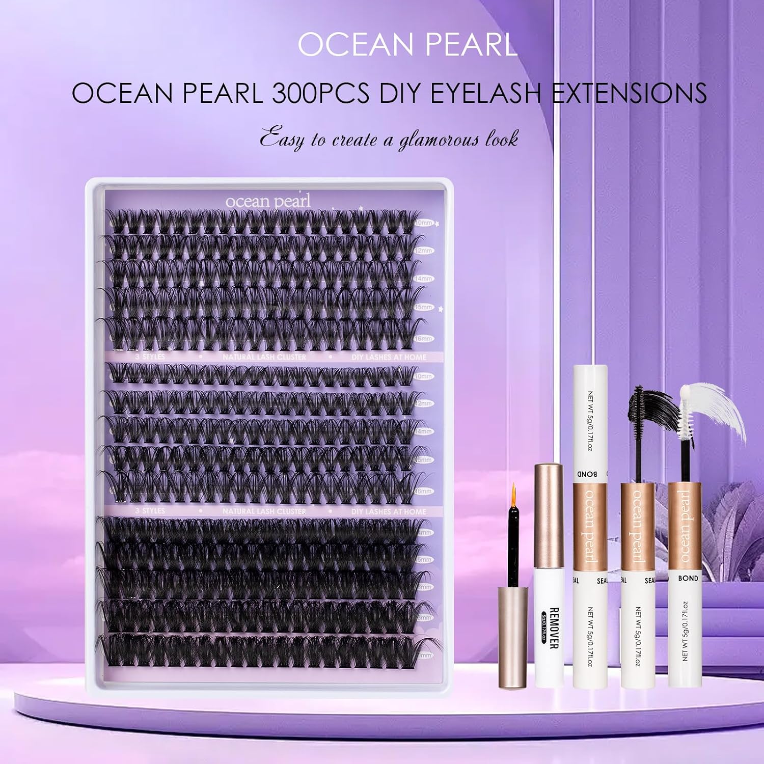 Detalle 2 de ocean pearl Lash Extension Kit 300PCS ๐