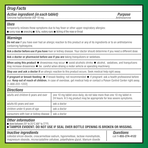 Thumbnail 2 de Amazon Basic Care All Day Allergy Cetirizine Hydrochloride 10 mg — 300 Count