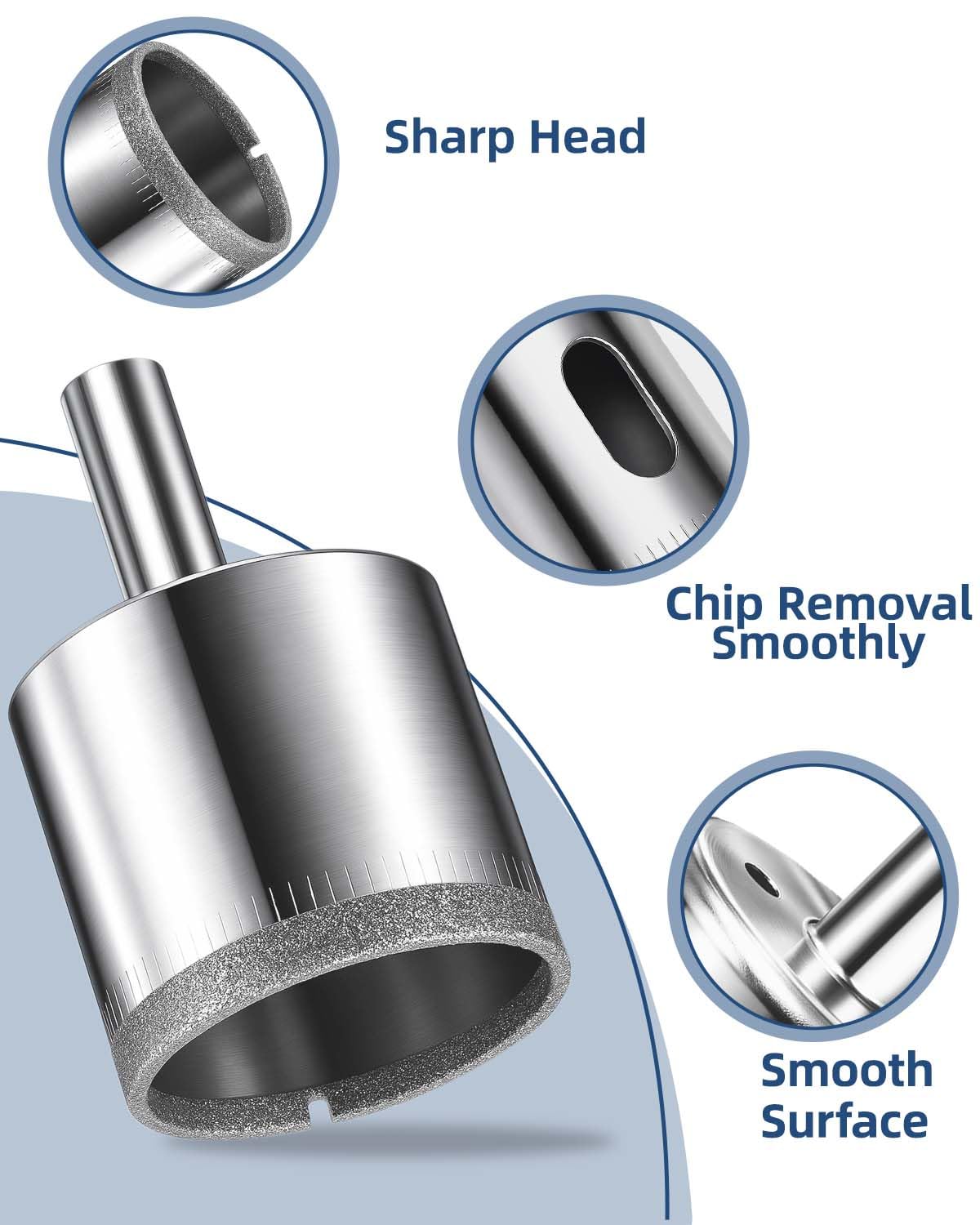 Thumbnail 2 de Diamond Drill Bit Set 15-Piece tile hole saw kit 🛠