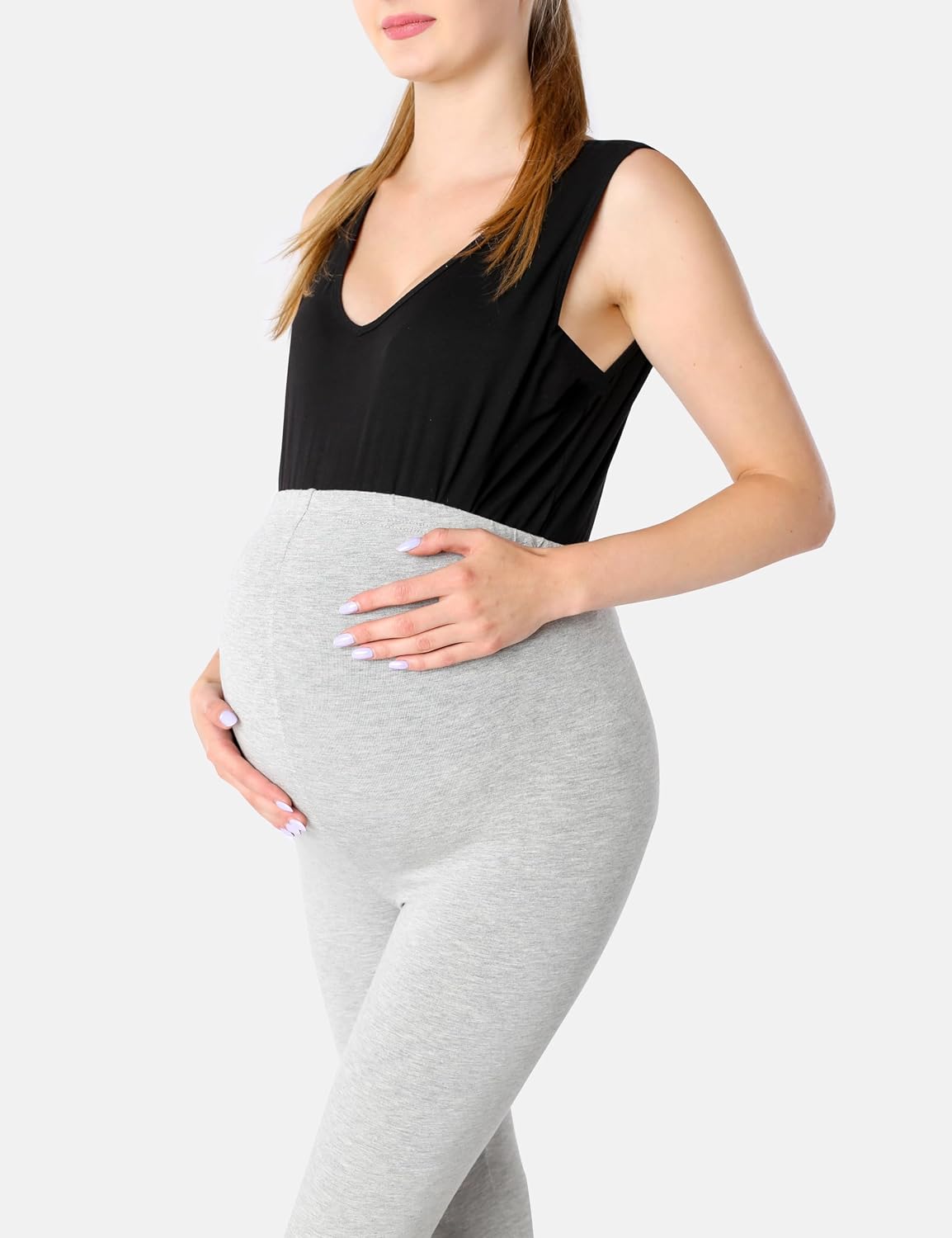 Detalle de Be Mammy BE20-161 Leggings premaman 3/4