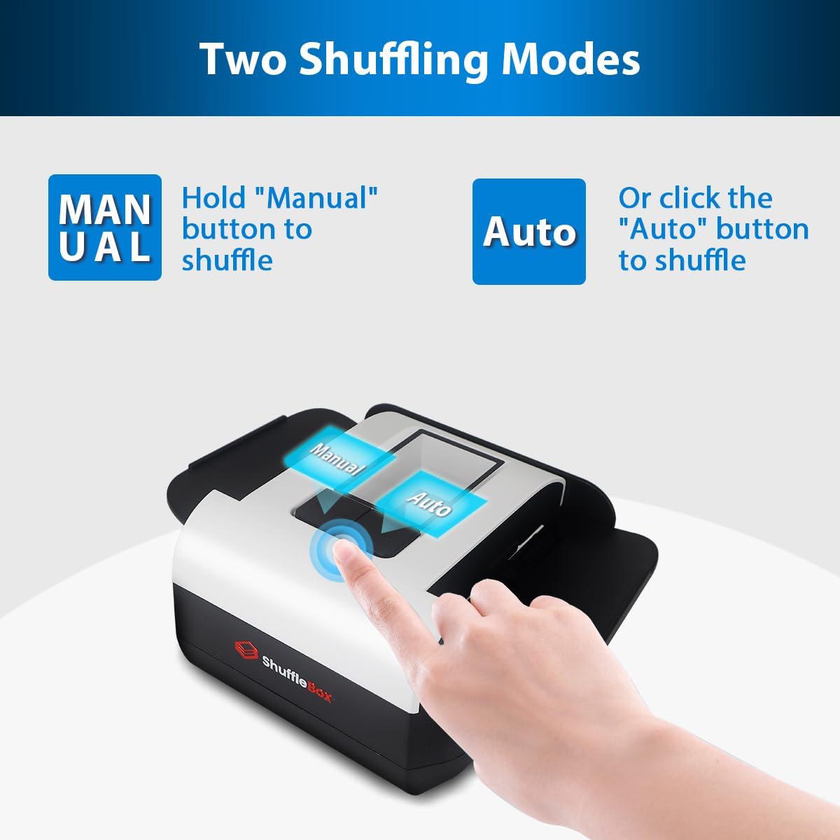 Thumbnail 5 de Shufflebox S1 automatischer Kartenmischer mit 2000-mAh Akku, 2-Deck Ultra leise