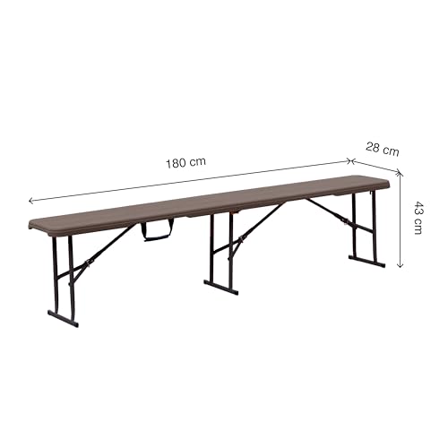Detalle 2 de KG KITGARDEN Banco plegable portátil 180×28×43 cm