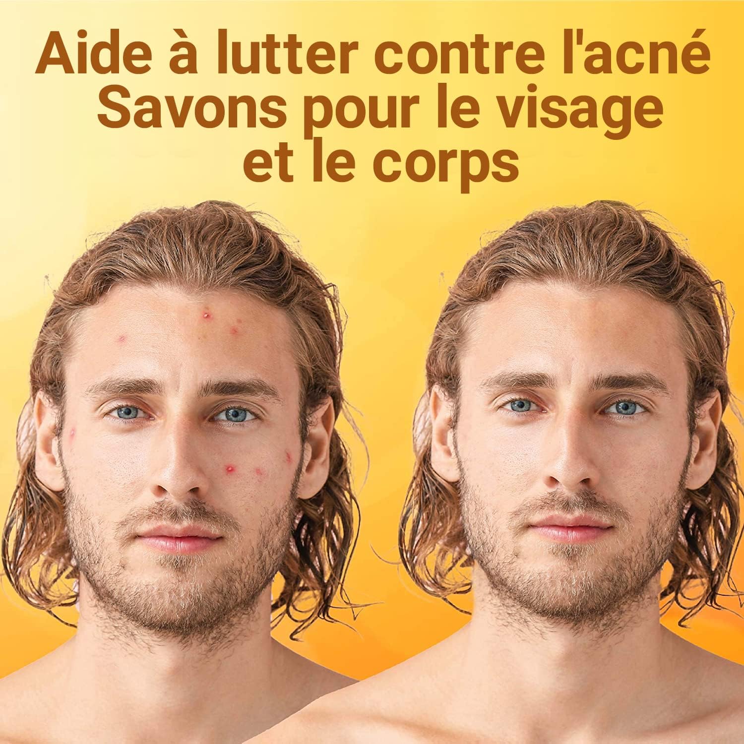Detalle de O NATURALS Savon noir africain biologique en pain (3 pièces) à base de beurre de karité