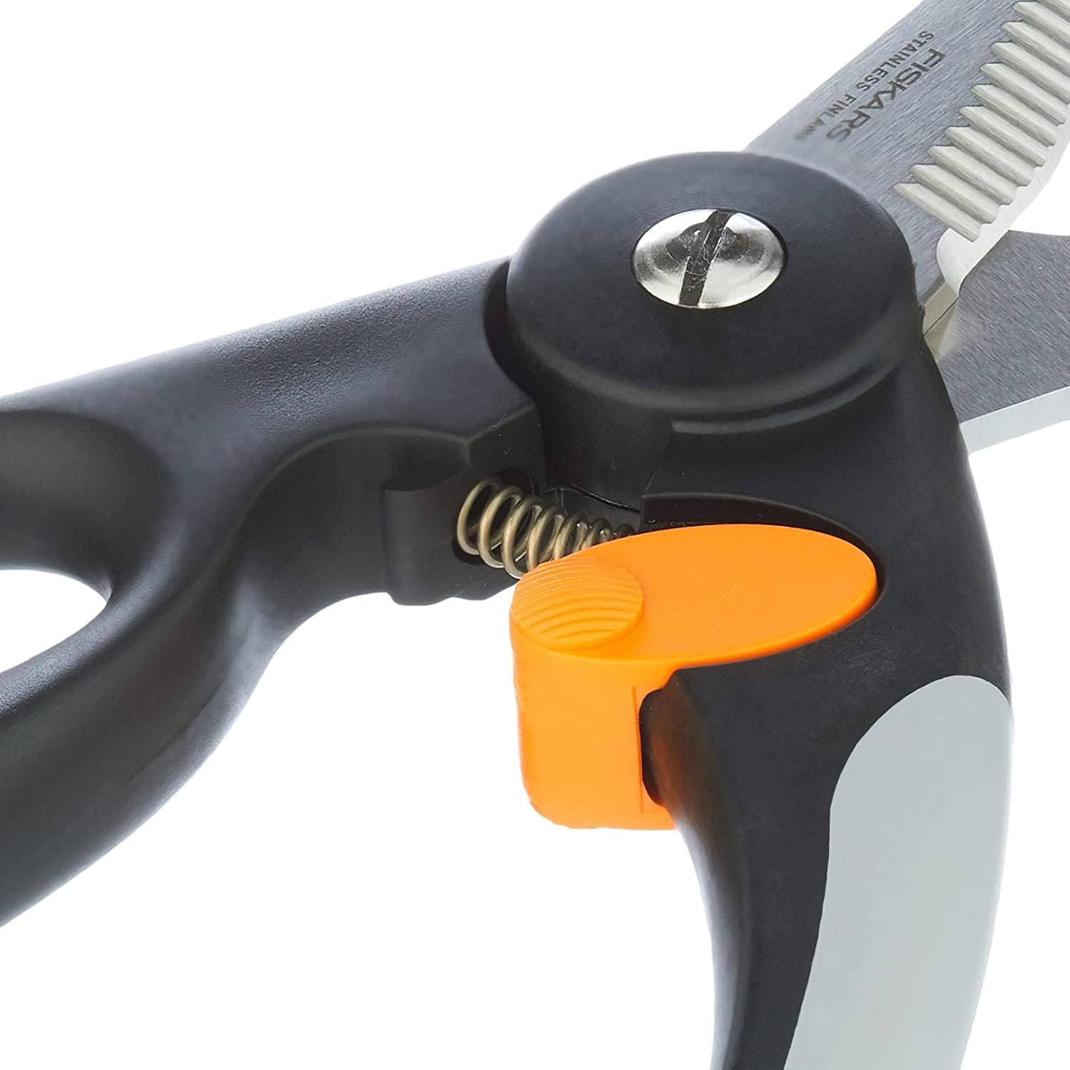 Detalle 2 de Fiskars Functional Form 1003033 fågelsax, 25 cm med tandade blad i rostfritt stål