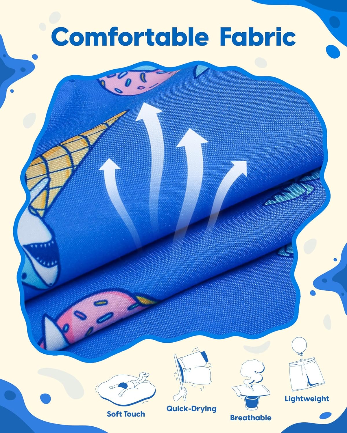 Thumbnail 4 de maamgic Boys Swim Trunks: Toddler to Youth Beachwear with Quick-Dry Comfort