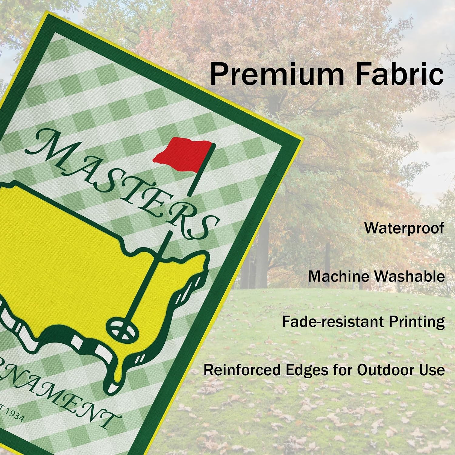Detalle de Dfzhlnb 12x18-Inch Golf Garden Flag, Double-Sided Weather-Resistant Canvas