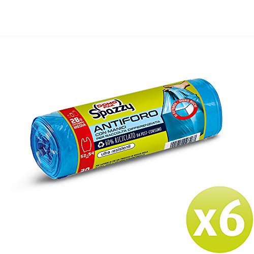 Thumbnail 1 de Domopak Spazzy Sacchi Nettezza Antiforo con manici 28 lt – 120 pz