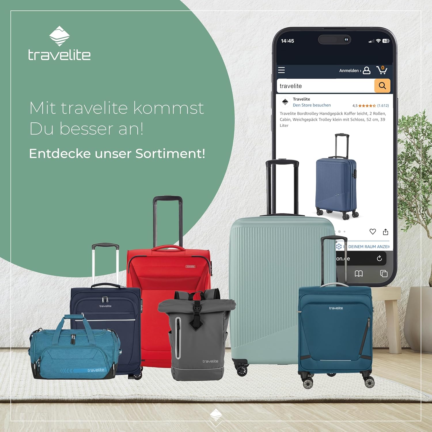 Thumbnail 6 de Travelite Jetpack Handgepäckkoffer 55x40x20 cm – ultraleicht, 1,9 kg, für Ryanair & Condor