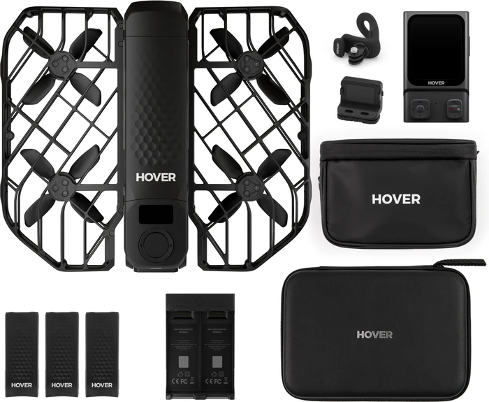 Thumbnail 11 de HOVERAir X1 Pro Ultimate Cycling Kit – 4K-Drohne für Fahrten mit Beacon & zusätzlichem Akku-Set