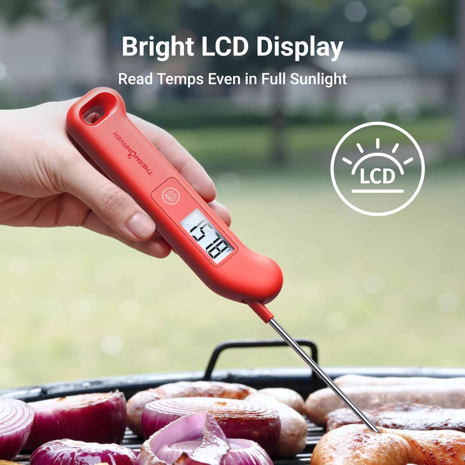 Detalle 2 de Professional Digital Meat Thermometer (NIST Certified ±0.5°F Accuracy) — Instant Read, Waterproof