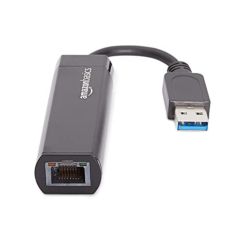 Detalle de Amazon Basics Adattatore Ethernet USB 3.0 a 10/100/1000 Gigabit, Nero