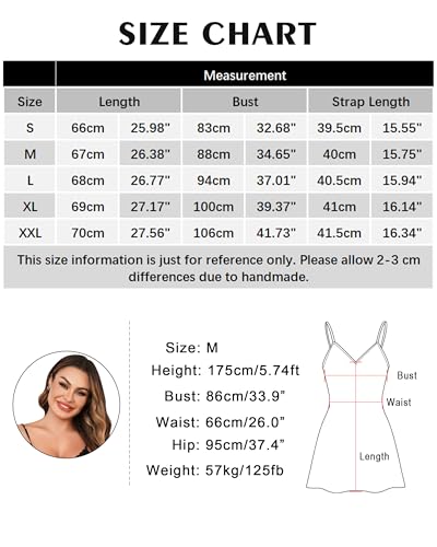 Detalle 2 de Lovasy Camisón de Mujer Verano en Encaje con Tirantes Ajustables – Verde Claro, XL