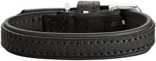 Thumbnail 3 de Hunter Hundehalsband SOHO MINI (21) aus Rindsleder, schwarz – extra leicht für kleine Hunde & Welpen