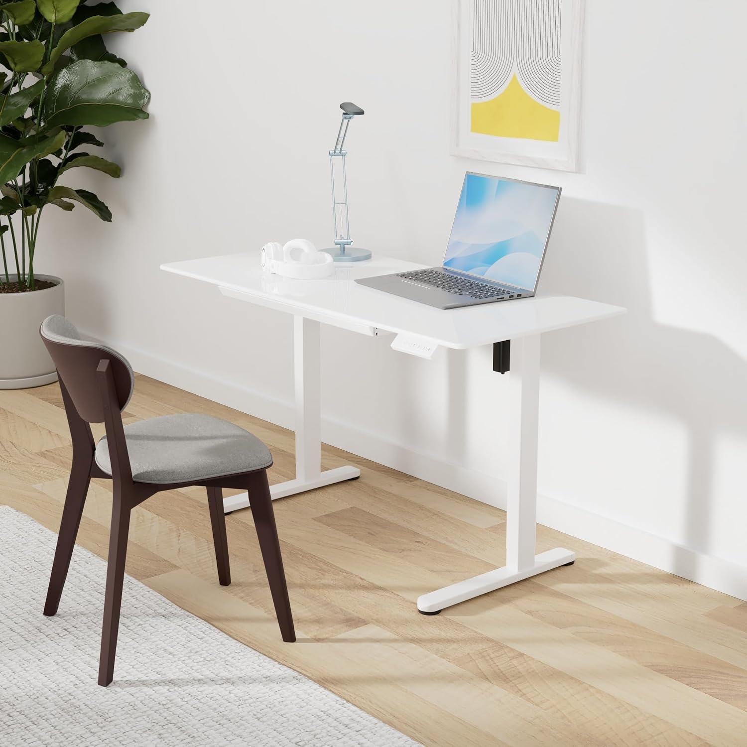 Thumbnail 1 de Marsail Glass Standing Desk 37 x 22 Inches