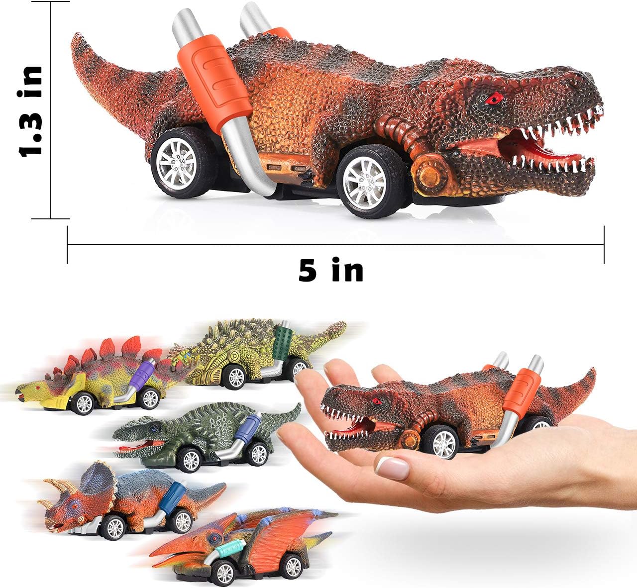 Detalle 2 de Stfitoh Dinosaur Toy Set for 2–6 Year Olds