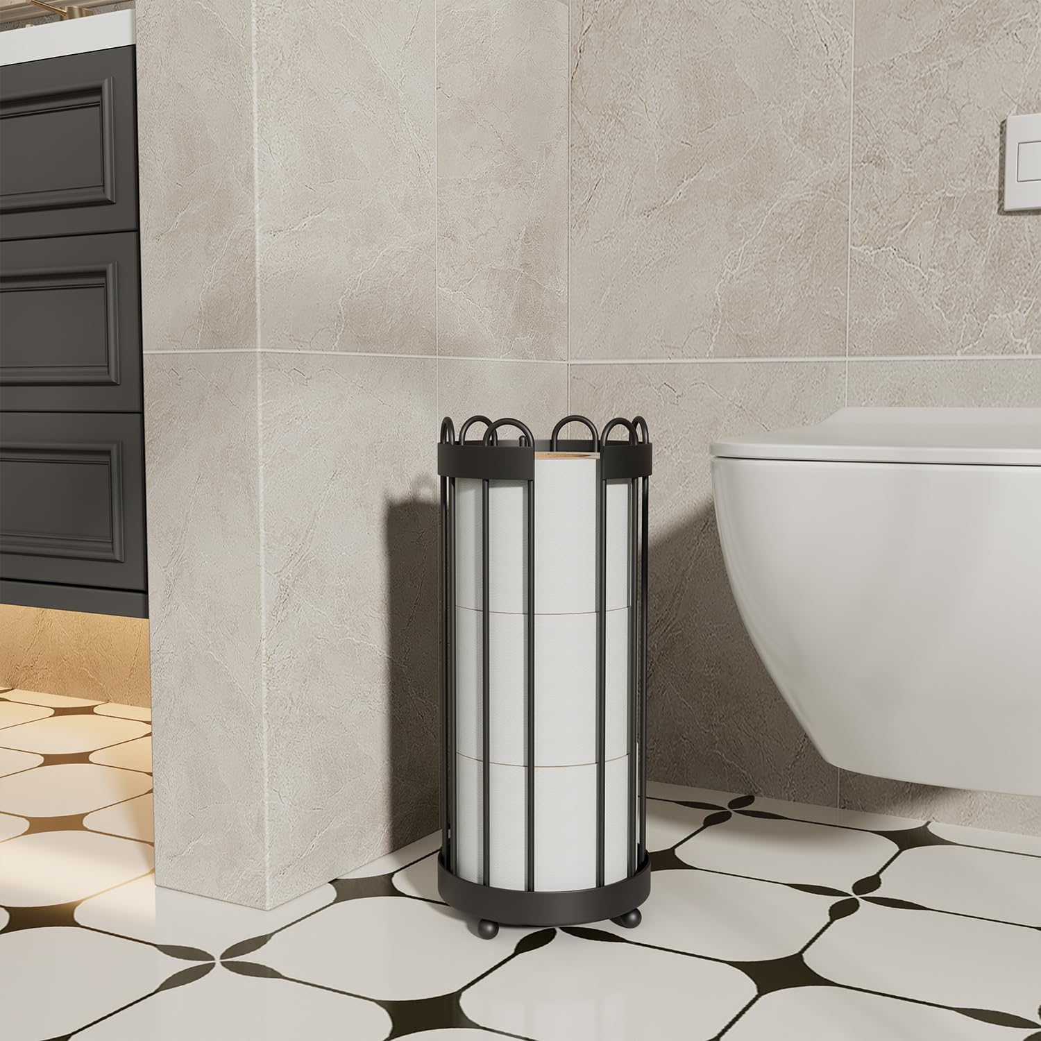 Thumbnail 6 de Epicano Freestanding Toilet Paper Holder, Black
