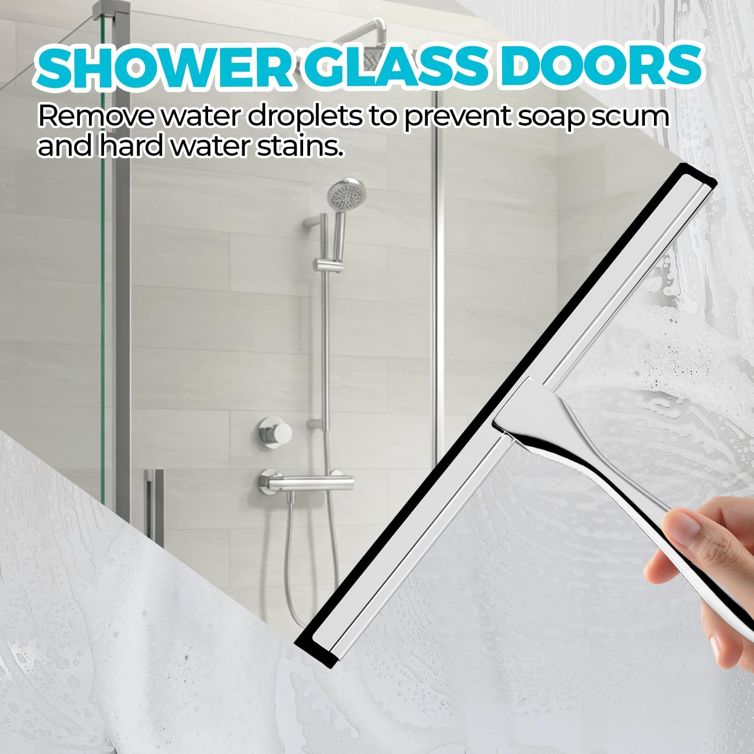 Detalle de ALFLOD Shower Squeegee, 12-Inch