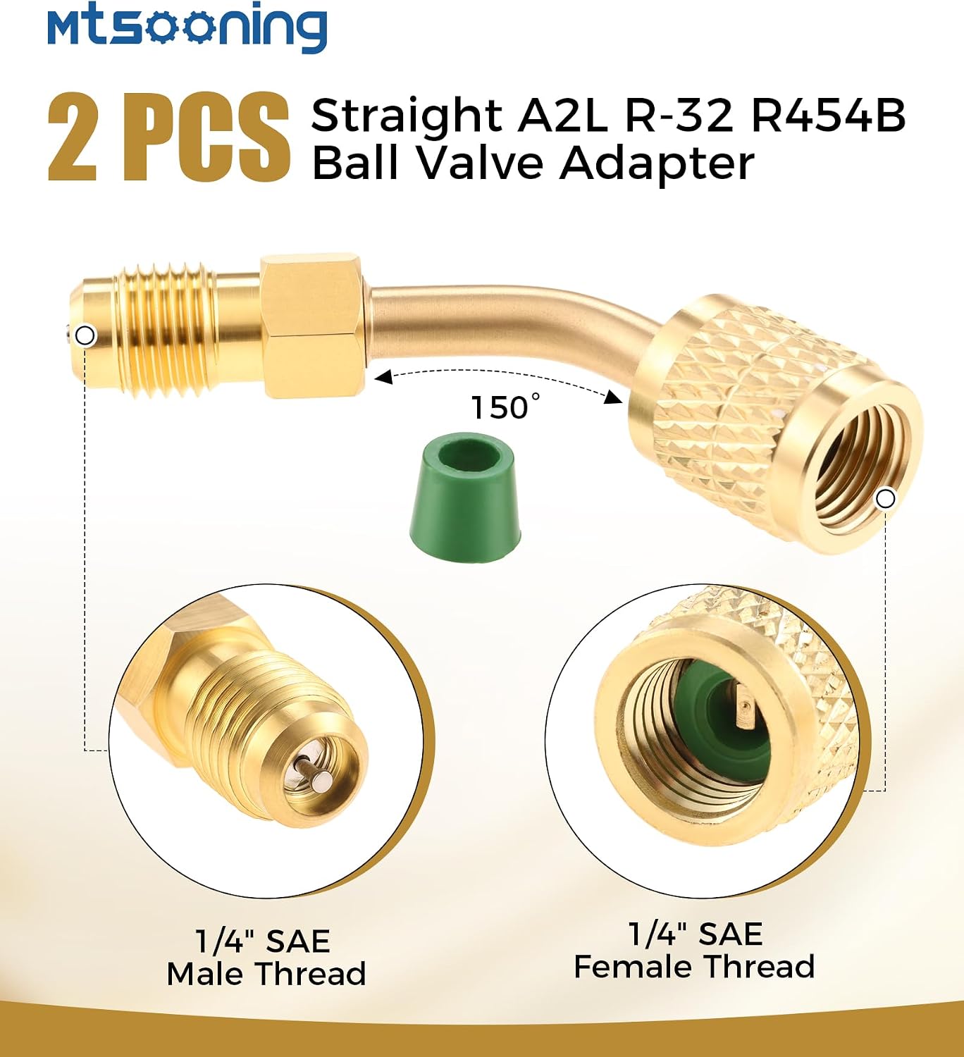 Detalle de Refrigerant Adapter, Brass