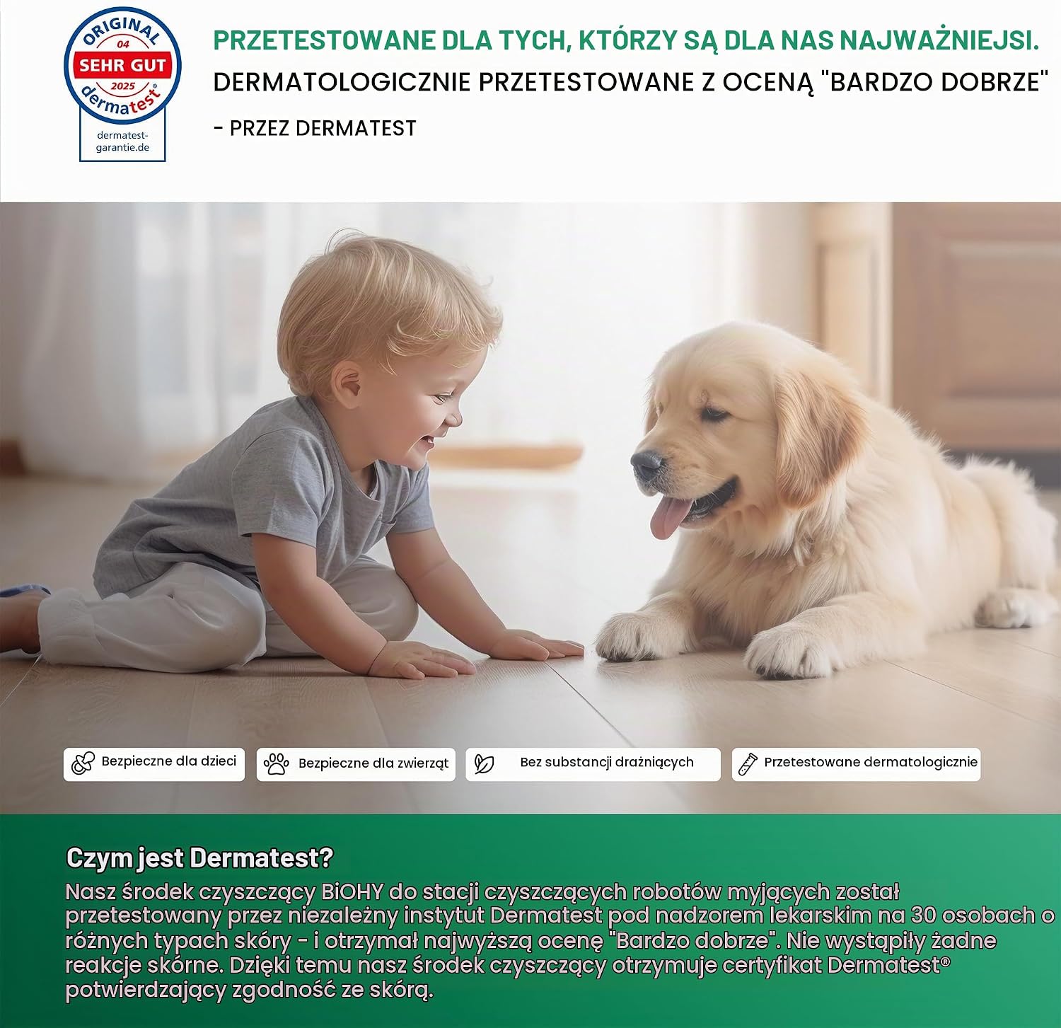 Detalle 2 de BIOHY Środek do robota mopującego, koncentrat niskopieniący, 2 × 1 l