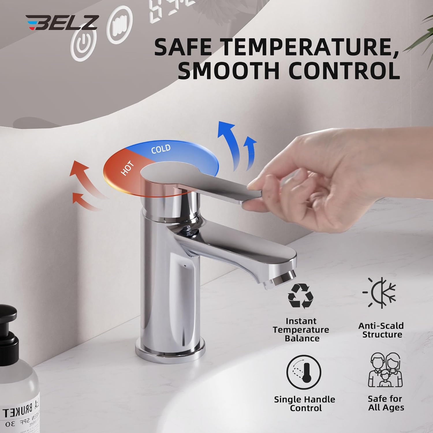 Thumbnail 4 de BELZ Modern Basin Mixer Tap 1-hole