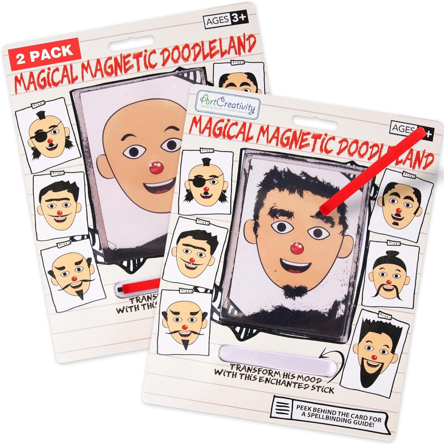 Detalle de ArtCreativity Magnetic Drawing Face 2 Pack