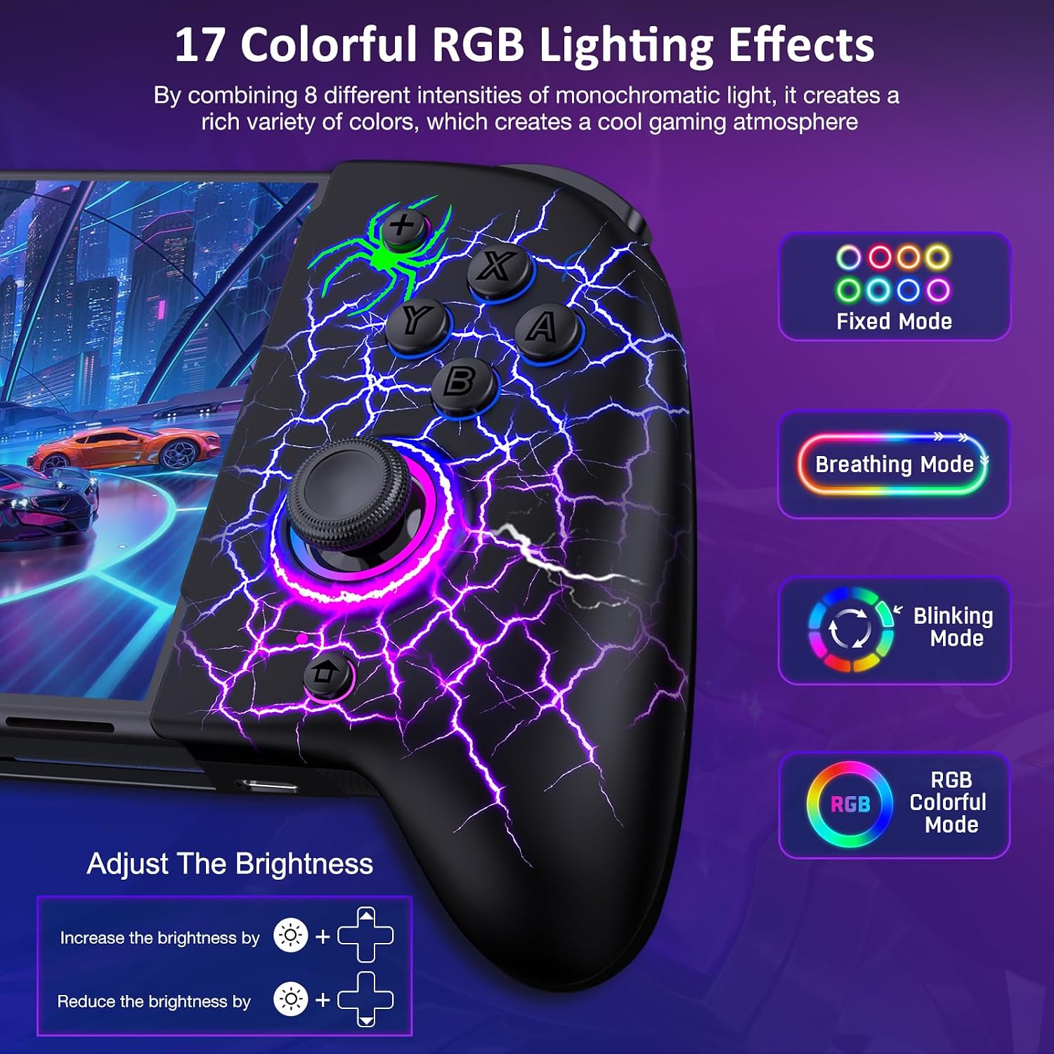 Detalle de Coogamefly Switch Controller Wireless 1000 mAh