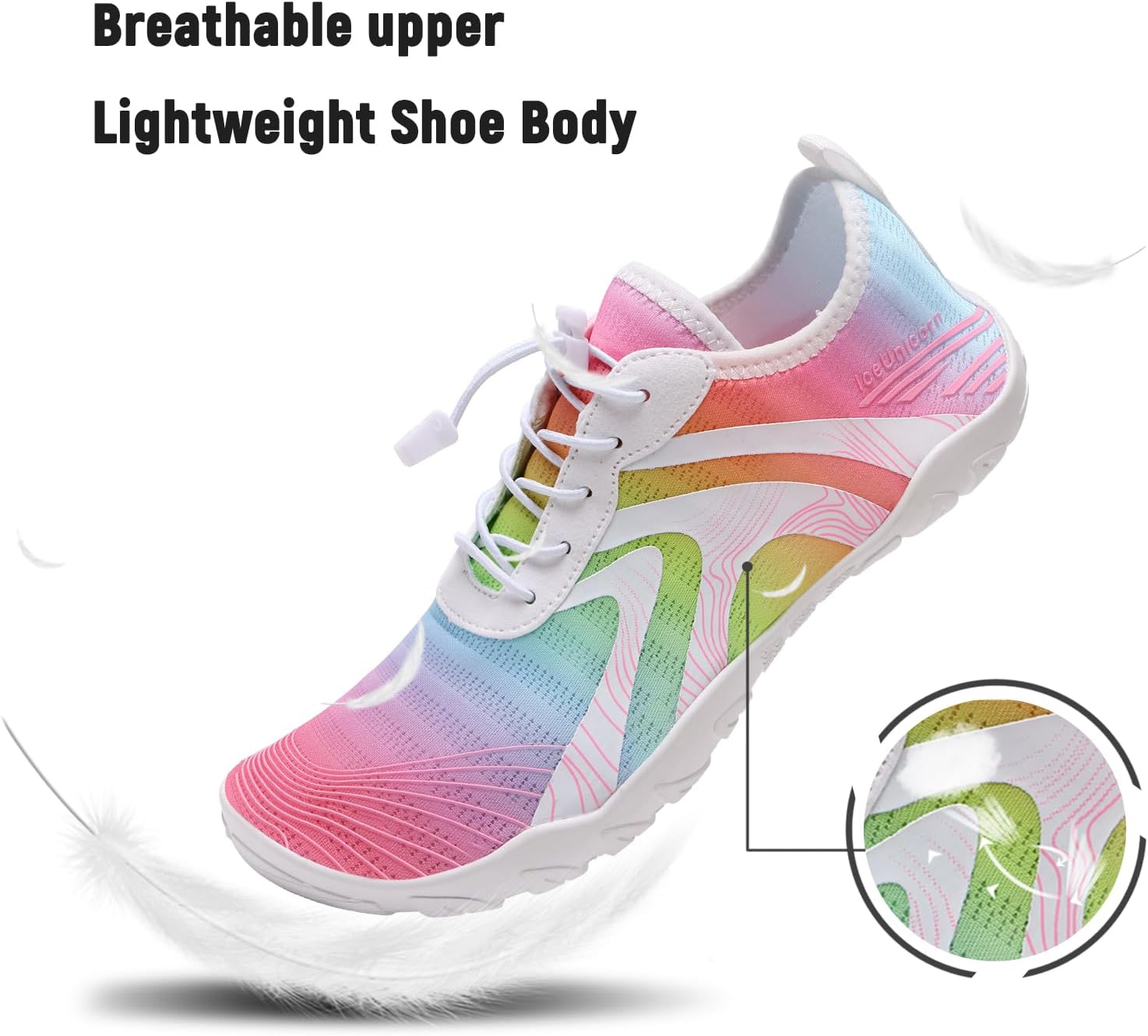 Thumbnail 1 de IceUnicorn Strandschuhe & Aquaschuhe mit schnelltrocknendem Mesh-Futter – Badeschuhe für Damen und Herren