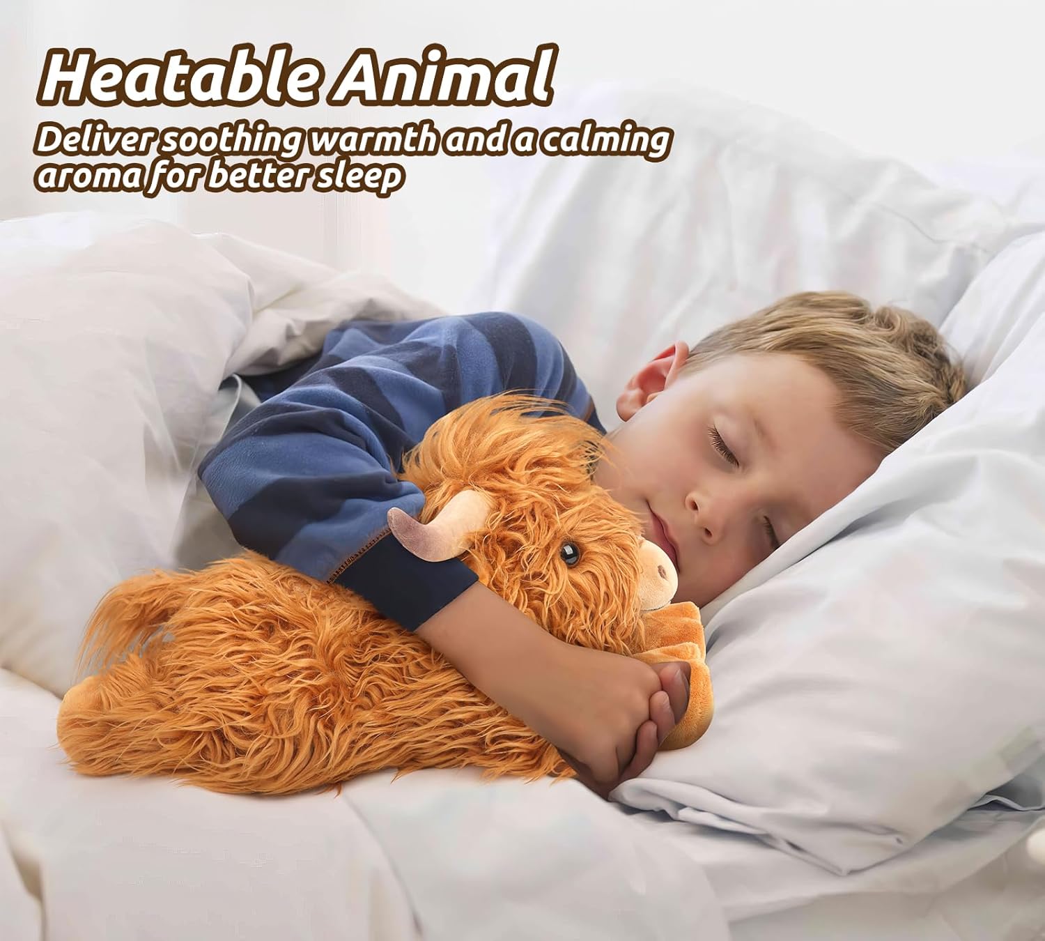 Thumbnail 1 de Highland Cow Microwave Warmable Plush 15"