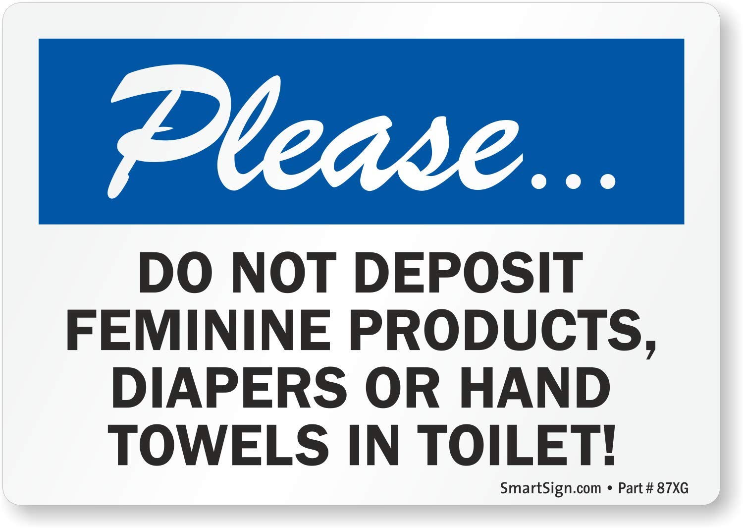 Detalle de SmartSign Restroom Label 3.5 x 5 Inch