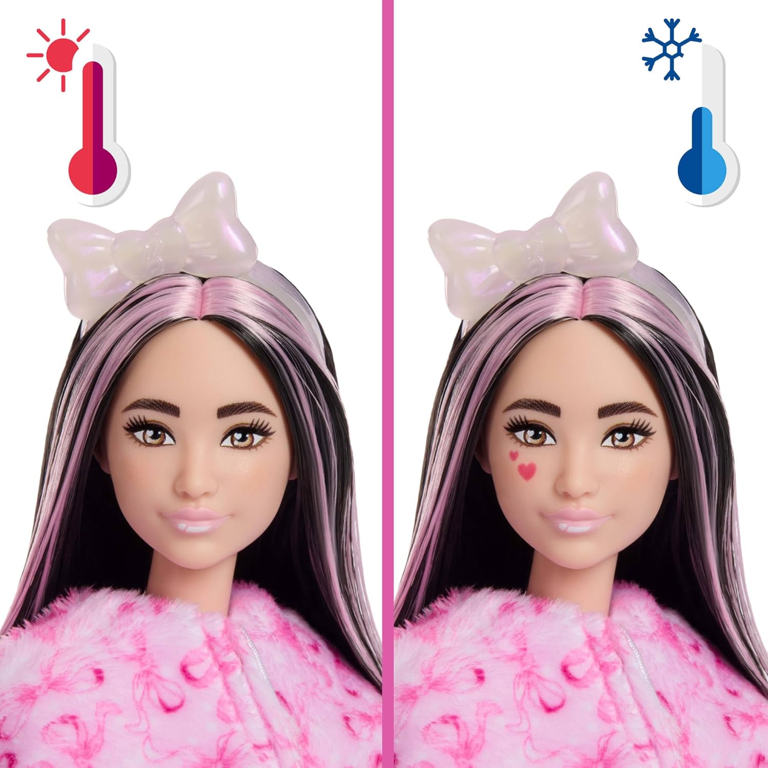 Detalle de Barbie Cutie Reveal Dolci Fiocchi: bambola con agnellino di peluche e trasformazioni charming