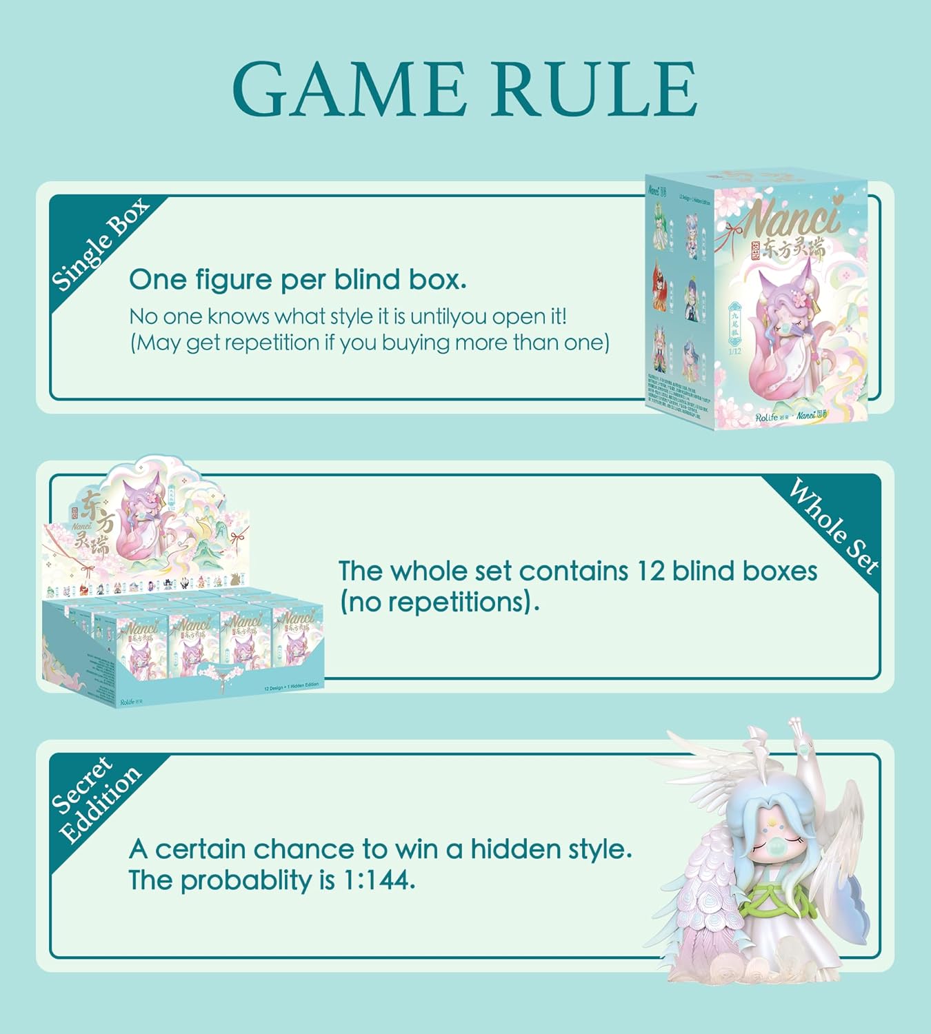 Thumbnail 4 de Rolife Nancy Blinde Kiste – Niedliche Actionfigur aus orientalischer Mythology (Blind Box)