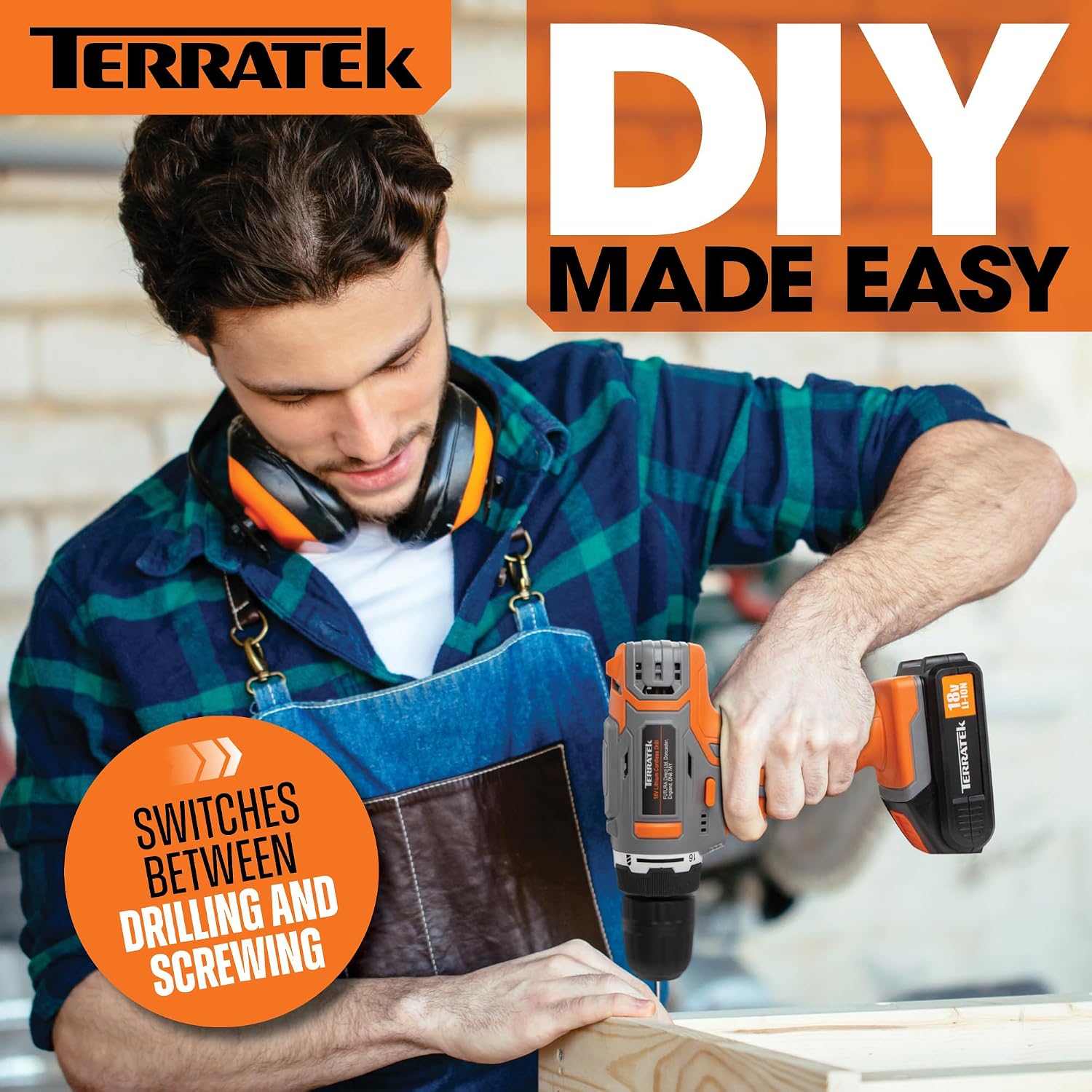 Thumbnail 6 de Terratek 18V Cordless Drill Driver 1kg