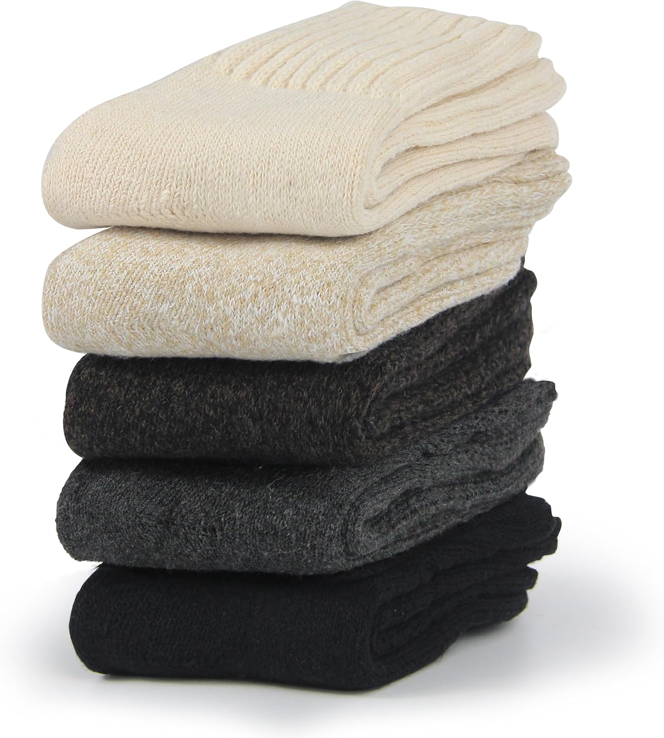 Detalle de BenSorts Women's Winter Crew Socks with Thick Cushioning and Warm Fabric