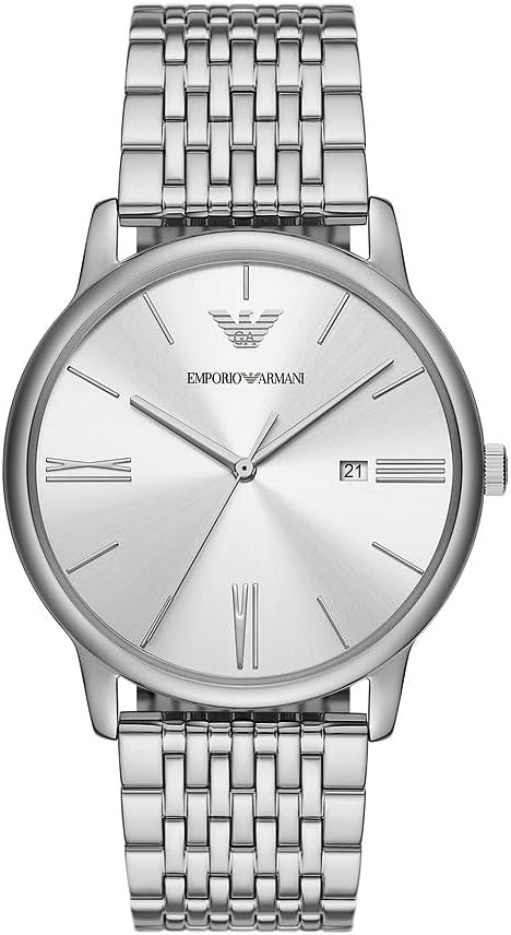 Thumbnail 5 de Emporio Armani Montre Herren – Quarzwerk, 42 mm Gehäuse, Edelstahl/ Leder oder Silikonarmband