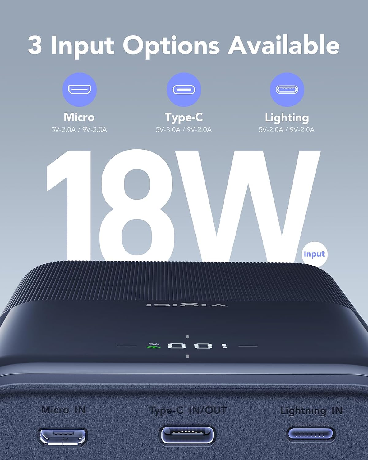 Thumbnail 4 de VIYISI Power Bank 22.5W fast charger with 4 outputs