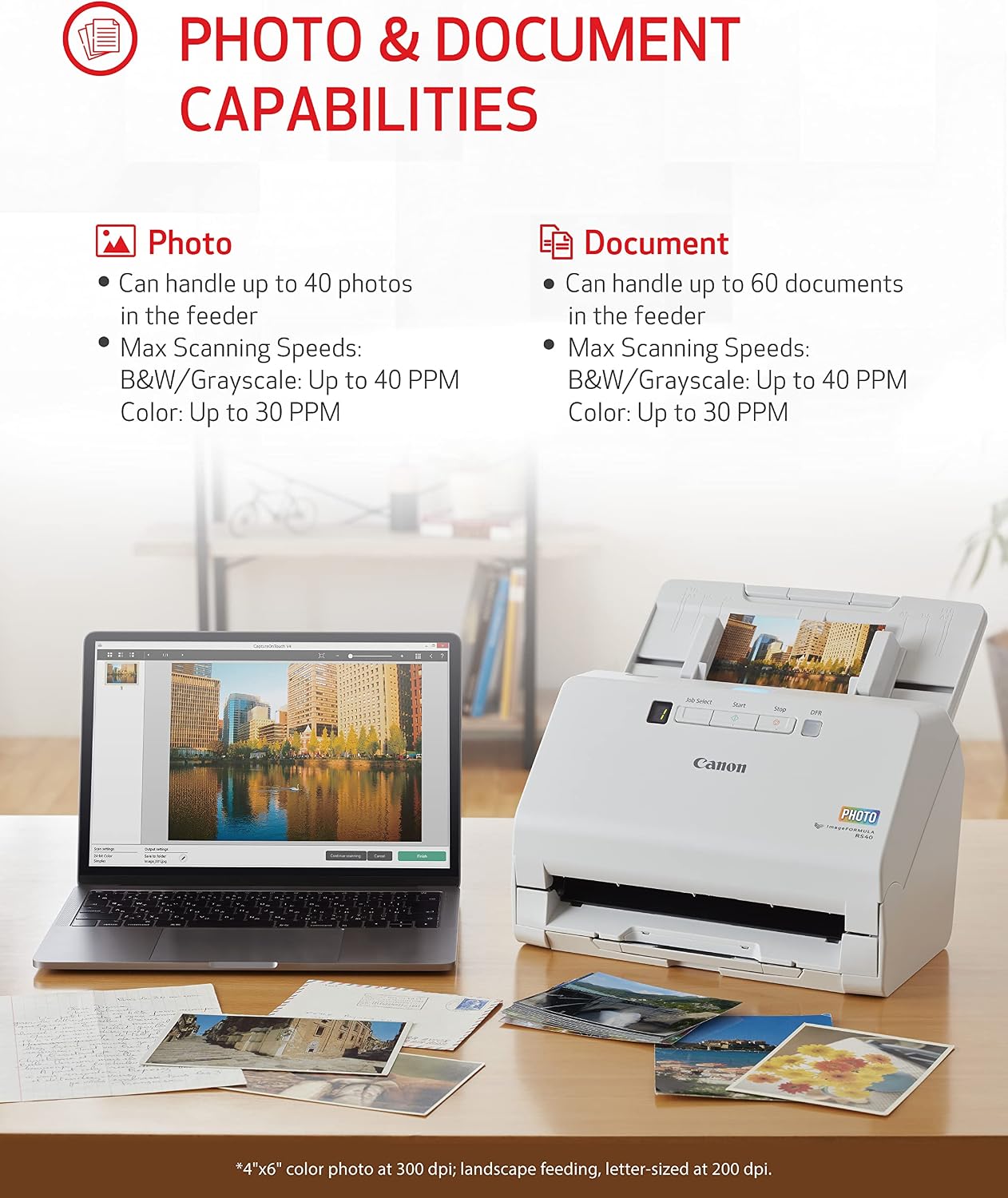 Detalle 2 de Canon photo and document scanner RS40