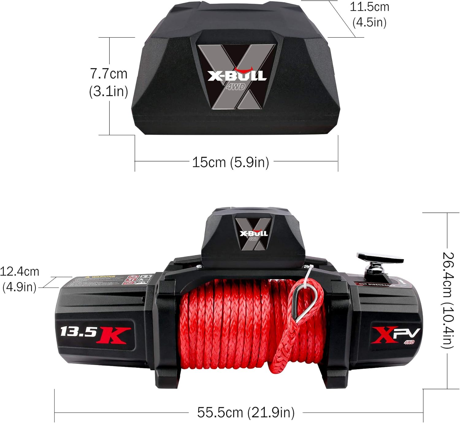 Thumbnail 3 de X-BULL Winch 13500 lb Electric Winch