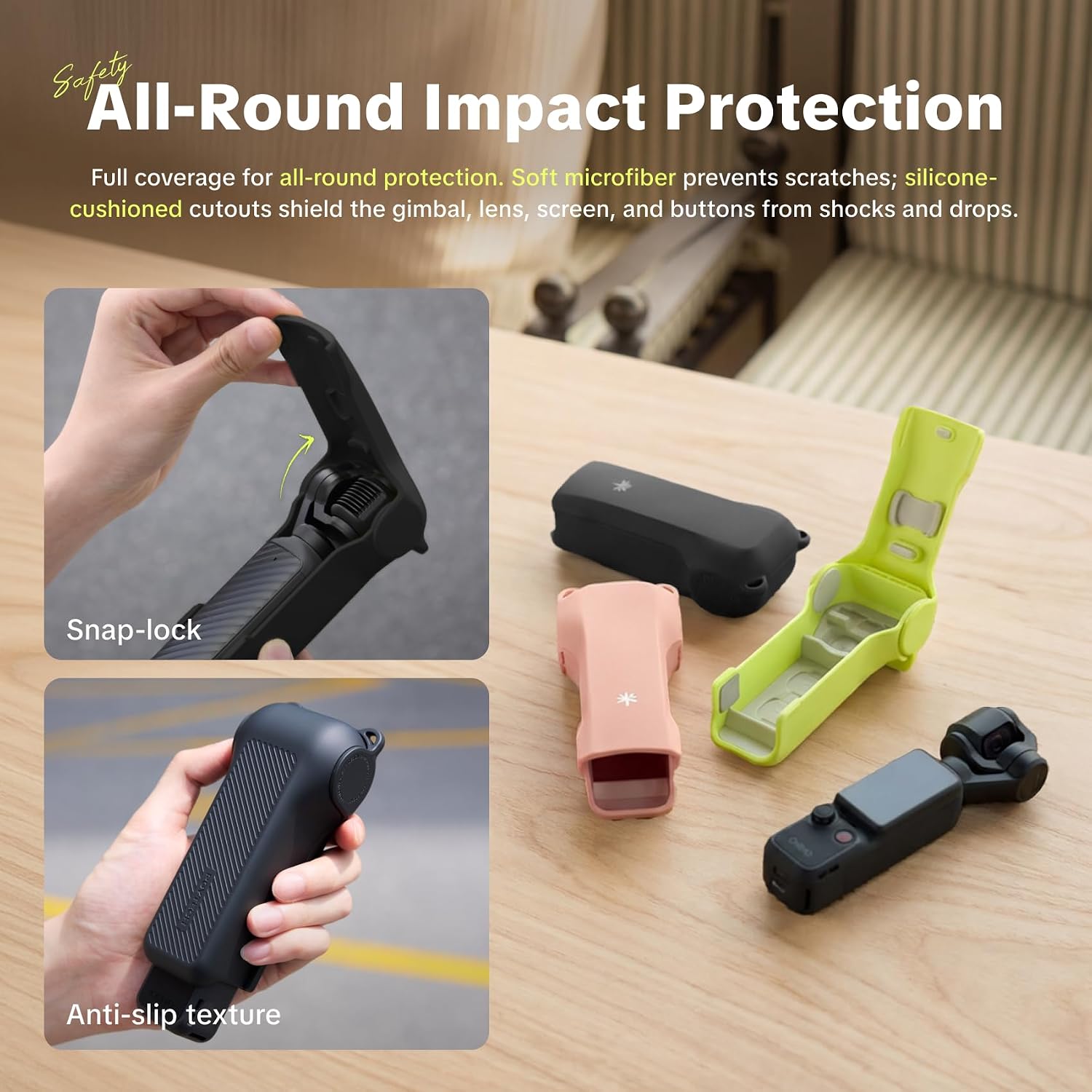 Thumbnail 1 de PGYTECH Custodia Protettiva per DJI Osmo Pocket 3 / Pocket 4: protezione completa con slot MicroSD e filtri magnetici
