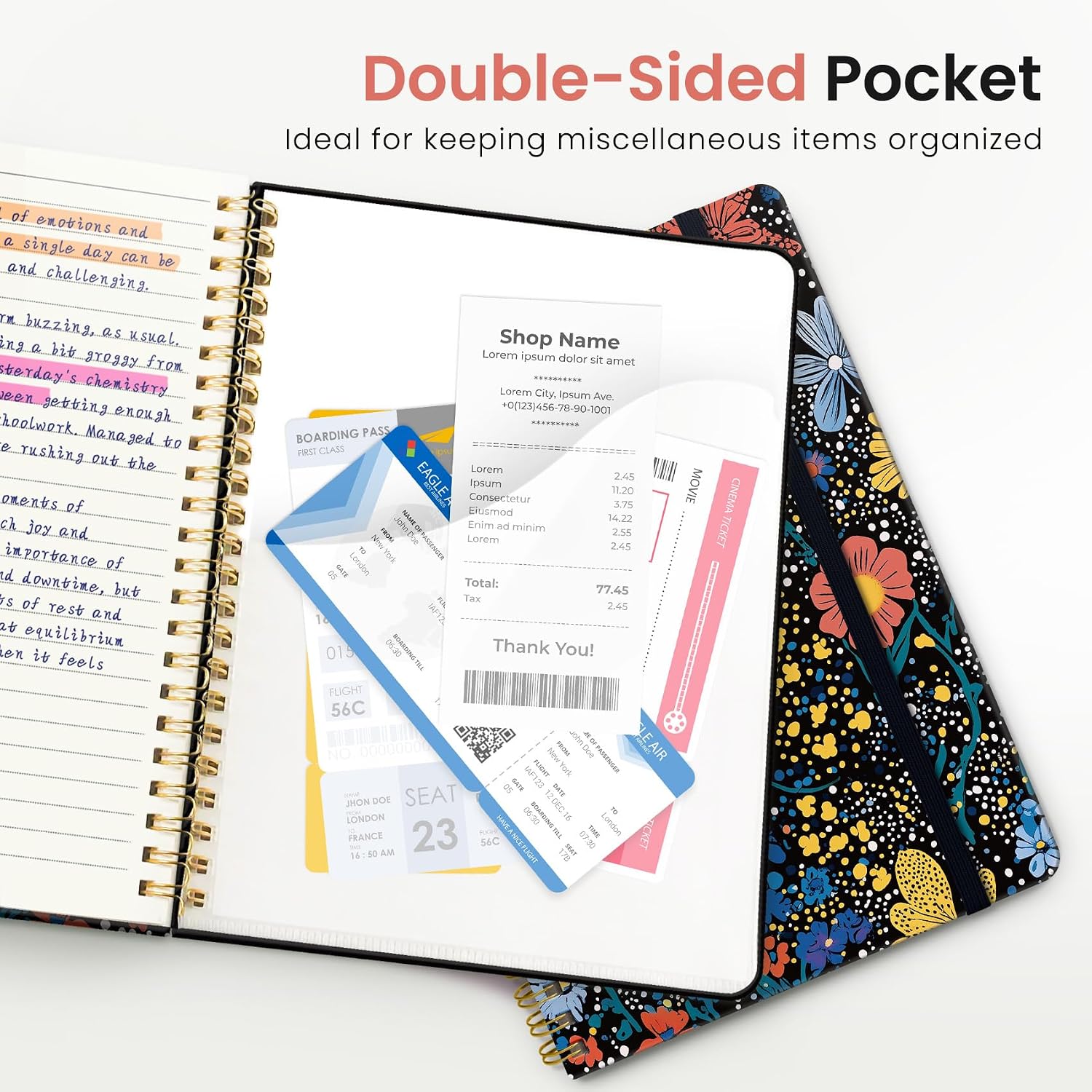 Detalle de ZOTIA Hardcover Notebook, 140 Pages
