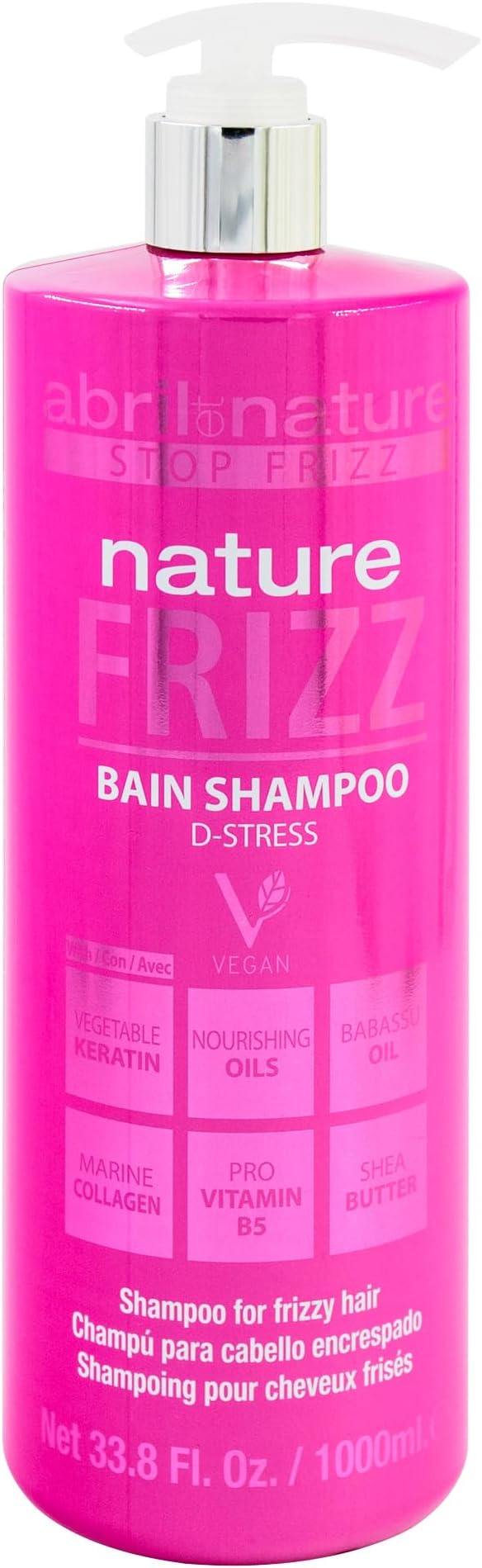 Detalle de Abril et Nature Champú Profesional Nature Frizz 💆♀️ 1000 ml