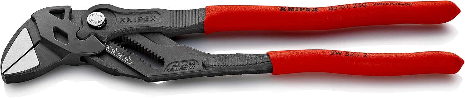 Detalle de KNIPEX 8601-250SB プライヤーレンチ 亜鉛合金メッキ・ナット開口範囲52mm