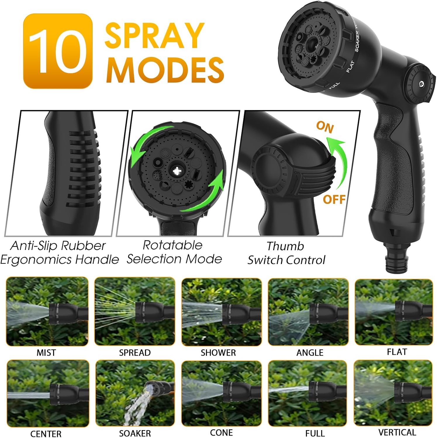 Detalle de Expandable Garden Hose Pipe 100ft - Kink-Free Hose